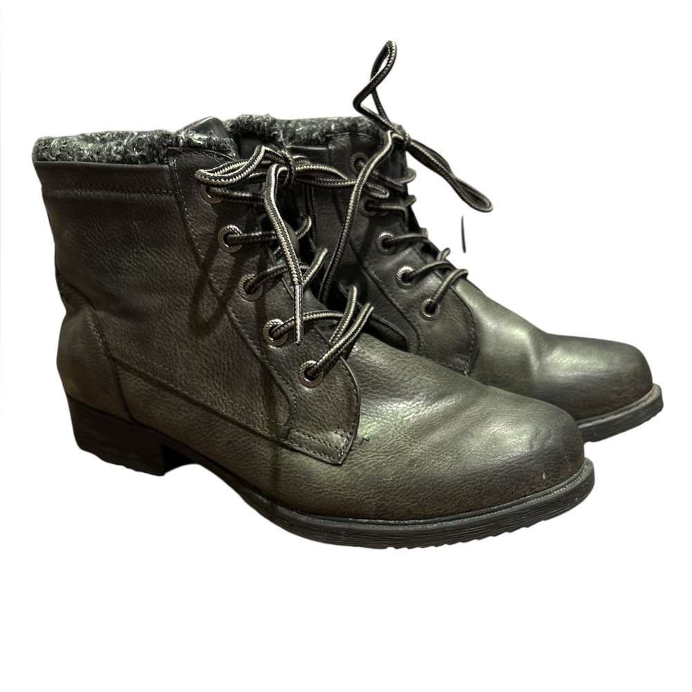 Sporto wool blend lined ankle boots with small heels Sz- 8
